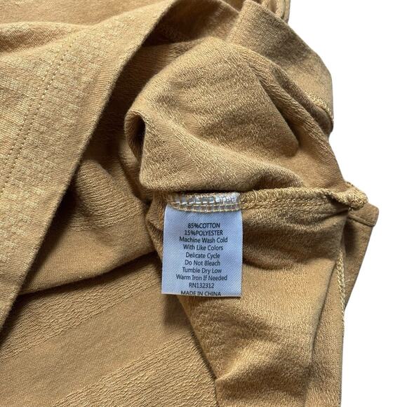 Howler Bros Ranchero Western Pearl Snap Short Sleeve Polo Shirt Medium Old Gold - Picture 5 of 8